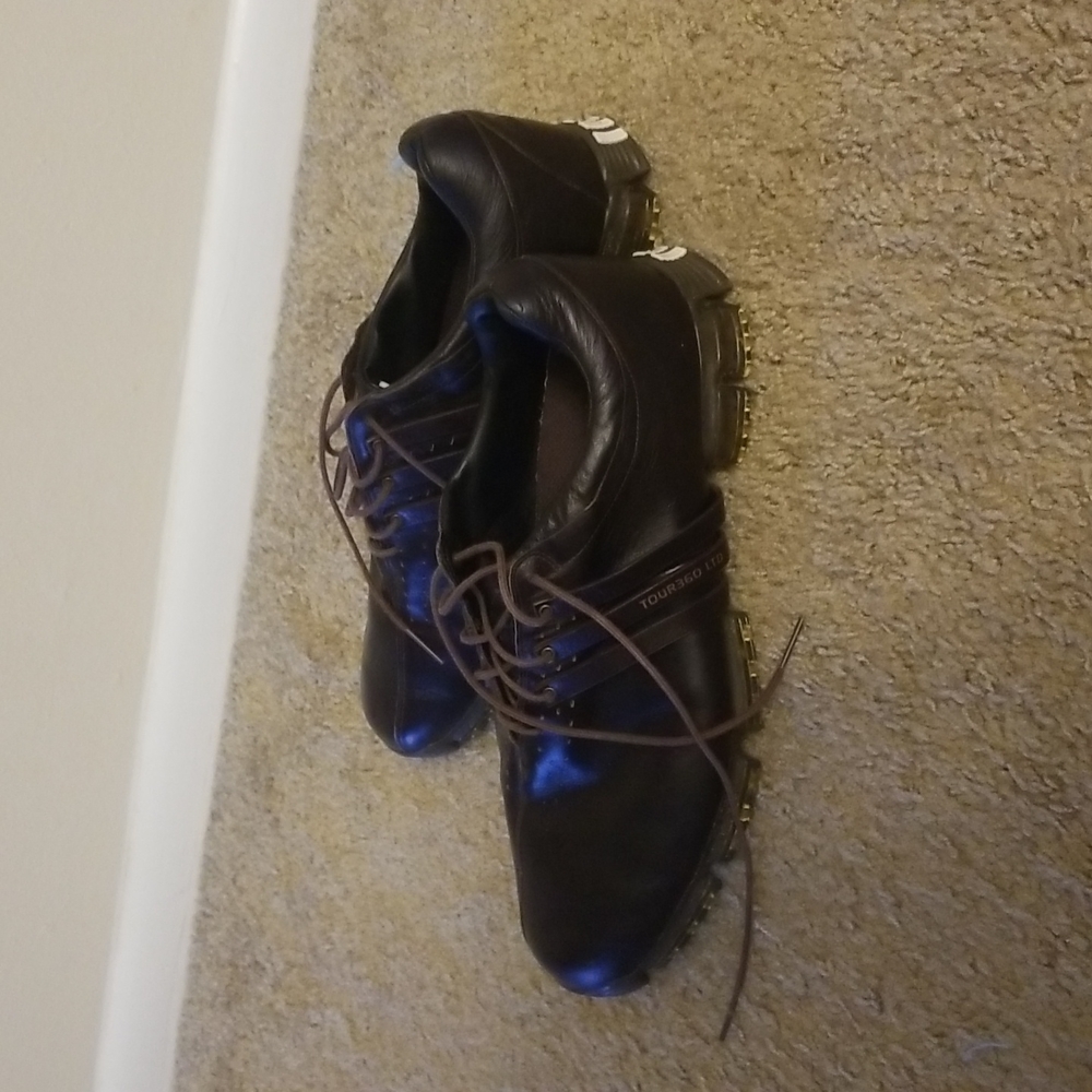 Men's Adidas Tour 360 LTD Brown Soft Spike Golf Shoe size 14